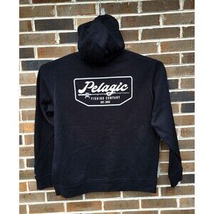 Pelagic Fleece Hoodie Fishing Black Mens XL